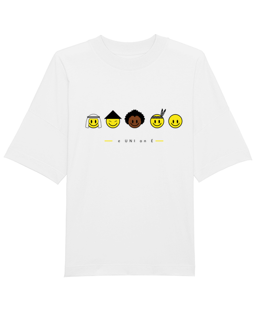 " Re UNI on E " Tshirt Oversize Col Montant - Bio