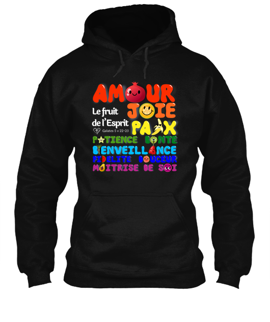 Sweat a capuche ADULTE Fruit de l'Esprit