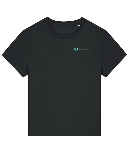 T-shirt femme bio – Symbole Fleur de Vie (étiquette intérieure)