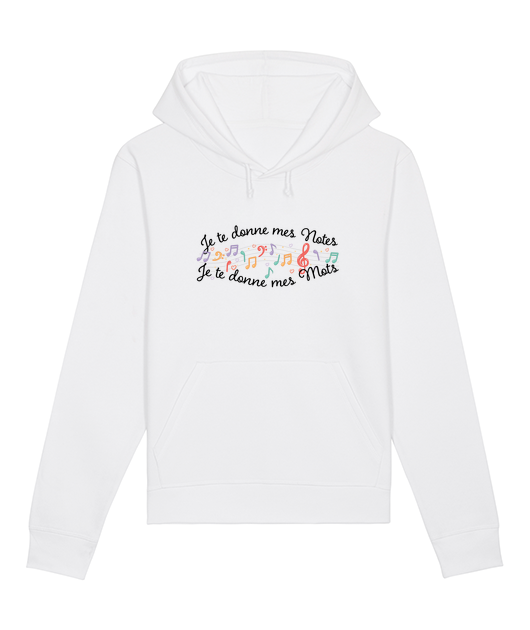 Je te donne mes notes - Hoodie - Vue 2