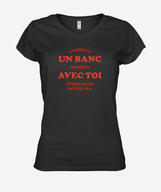 M'asseoir sur un banc !