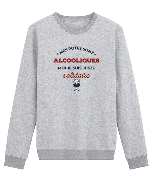 MES POTES SONT ALCOOLIQUES MOI JE SUIS JUSTE SOLIDAIRE