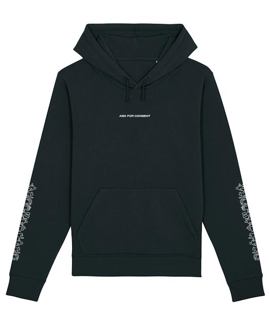 Hoodie ASK FOR CONSENT / ONLY MUSIC CAN TOUCH ME - Vue 9