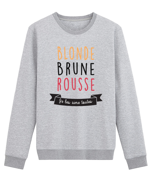 BLONDE BRUNE ROUSSE JE LES AIME TOUTES