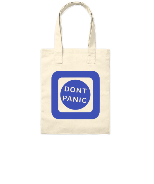 Tote bag "DON'T PANIC" collection "SIGNALEZ-VOUS"