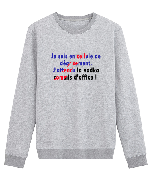 JE SUIS EN CELLULE DE DEGRISEMENT J'ATTENDS LA VODKA COMMIS D'OFFICE