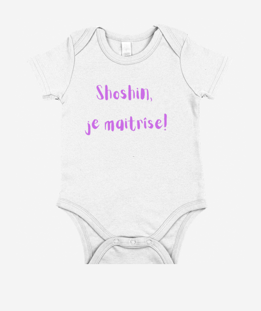 Body Bébé en coton bio Shoshin magenta