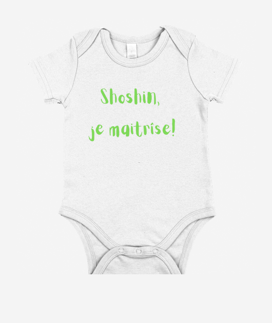 Body Bébé en coton bio Shoshin vert