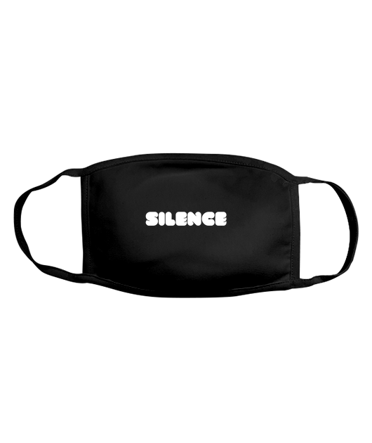 Silence - Masque en coton bio noir