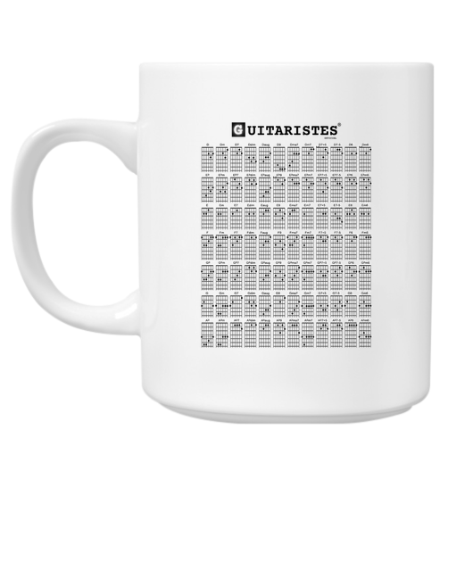 Mug "Chords Chart" Guitaristes Officiel - Vue 2