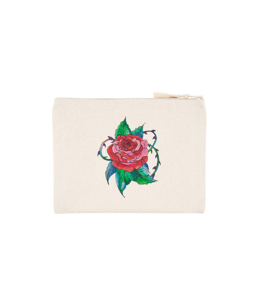 Pochette avec une rose