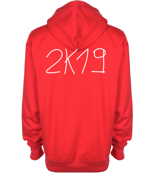 Sweat à capuche / Hoodie 2k19 (rouge) - Vue 2