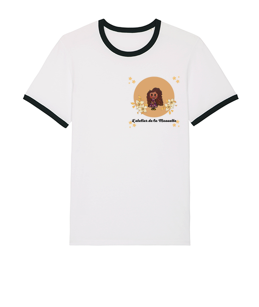 tee shirt avec liseré noir de mon atelier