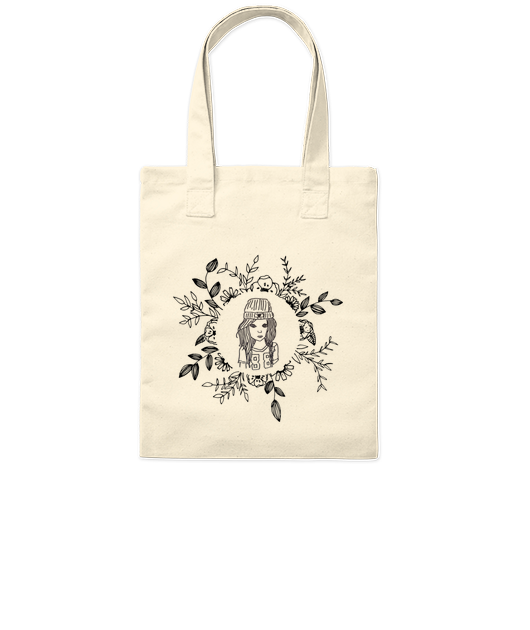 Tote bag fille avec bonnet