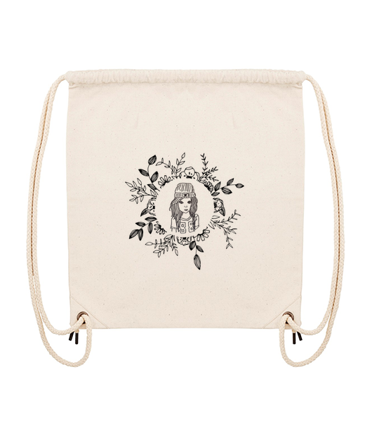 Sac à corde fille avec bonnêt
