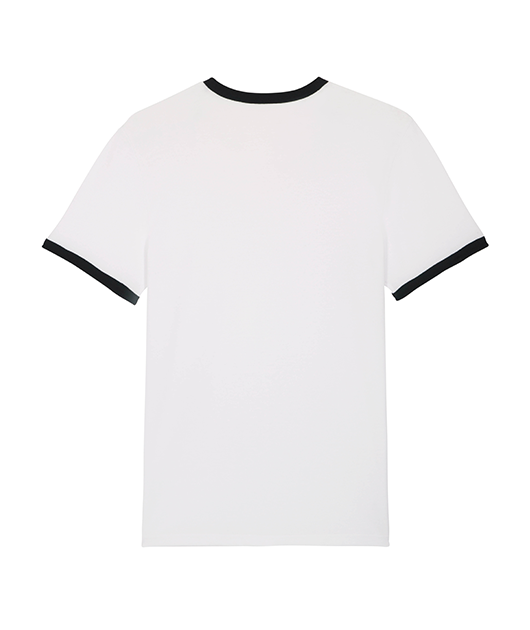 Tee shirt fille au bonnet avec liseré noir - Vue 2