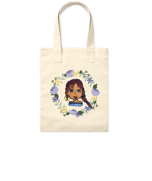 TOTE BAG FLEURI DE LAURIANE