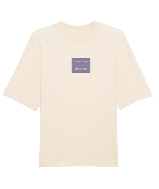 Tshirt Oversize Col Montant - Bio