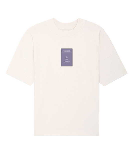 Tshirt Oversize Col Montant Bio Recyclé