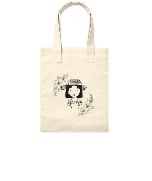 Tote bag fleurs et campagne