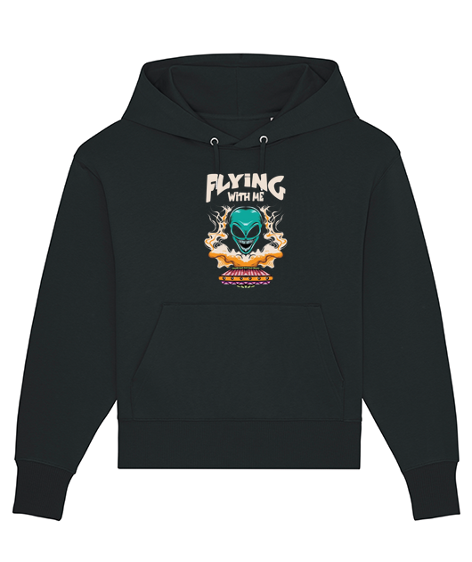 flying with me sweat capuche