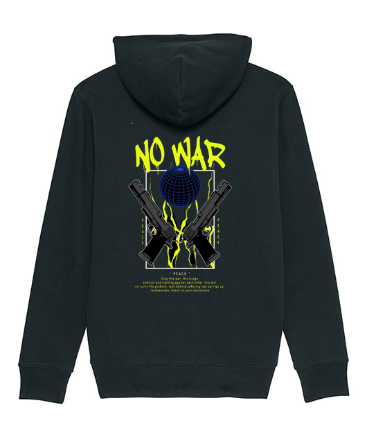 no war sweat a capuche - Vue 2